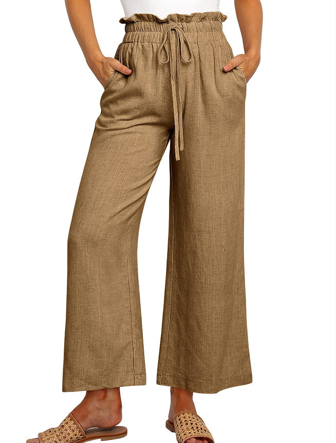 Linen Blend Wide-Leg Pants – Effortless Everyday Comfort