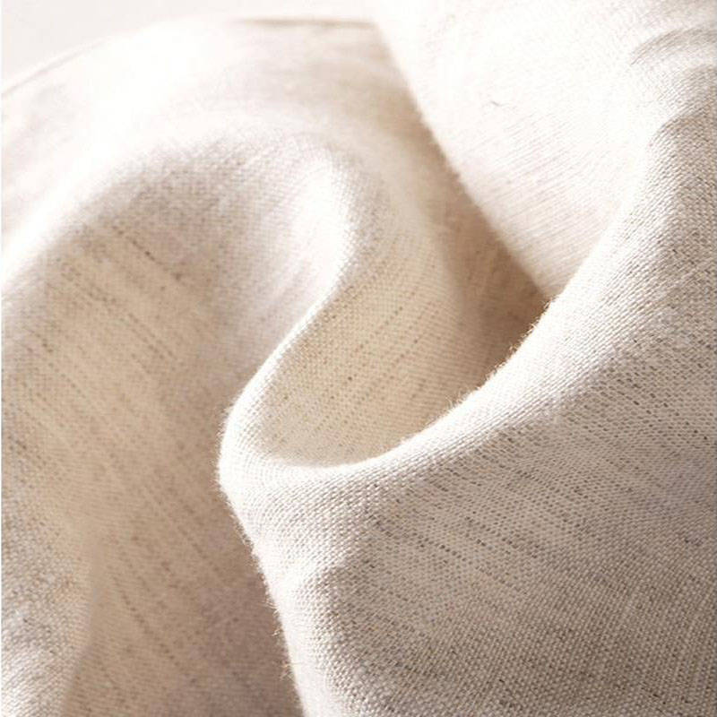 High-Waisted Linen Beach Trousers – White Wide-Leg Summer Pants