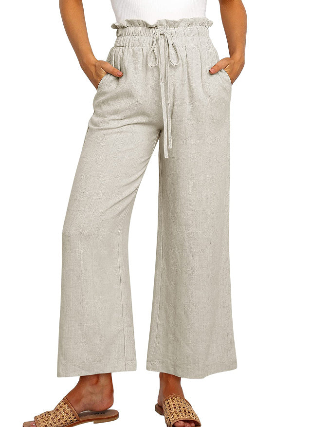 Linen Blend Wide-Leg Pants – Effortless Everyday Comfort