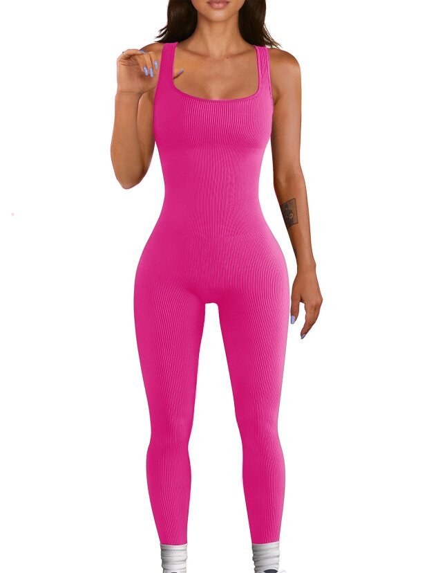 Seamless Full-Body Fitness Suit