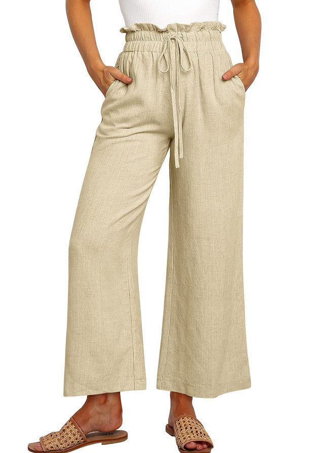 Linen Blend Wide-Leg Pants – Effortless Everyday Comfort
