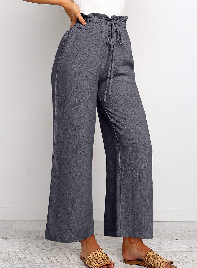 Linen Blend Wide-Leg Pants – Effortless Everyday Comfort