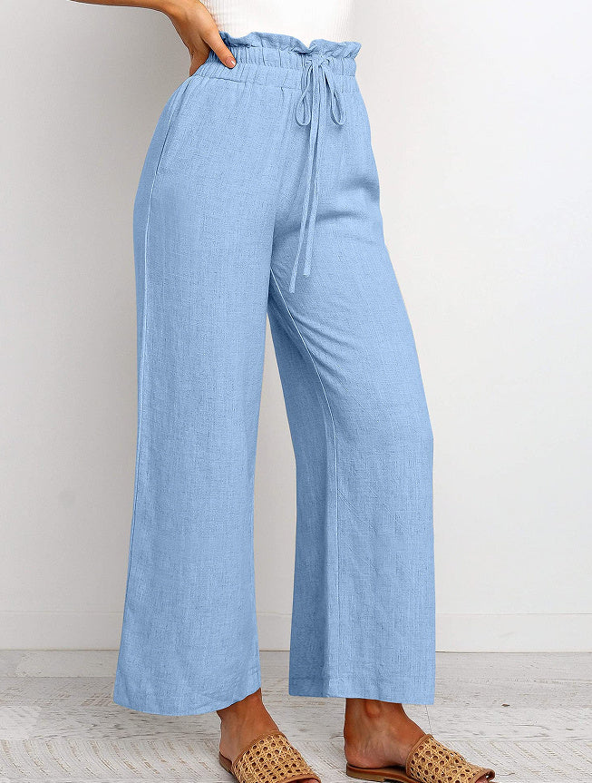 Linen Blend Wide-Leg Pants – Effortless Everyday Comfort