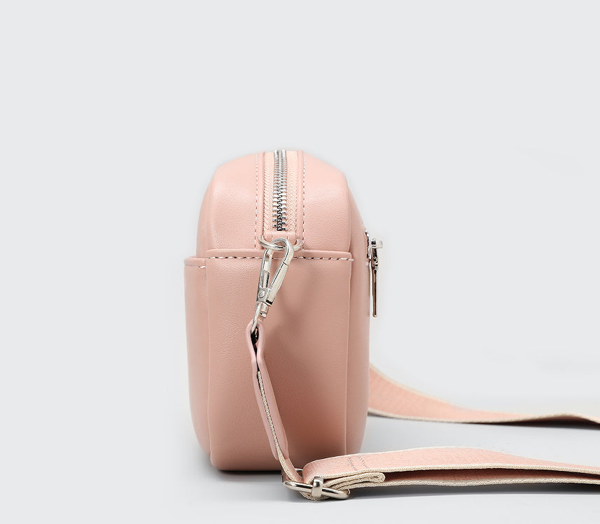 Minimalist Crossbody Bag Set – Soft Nude & Blush Everyday Essentials