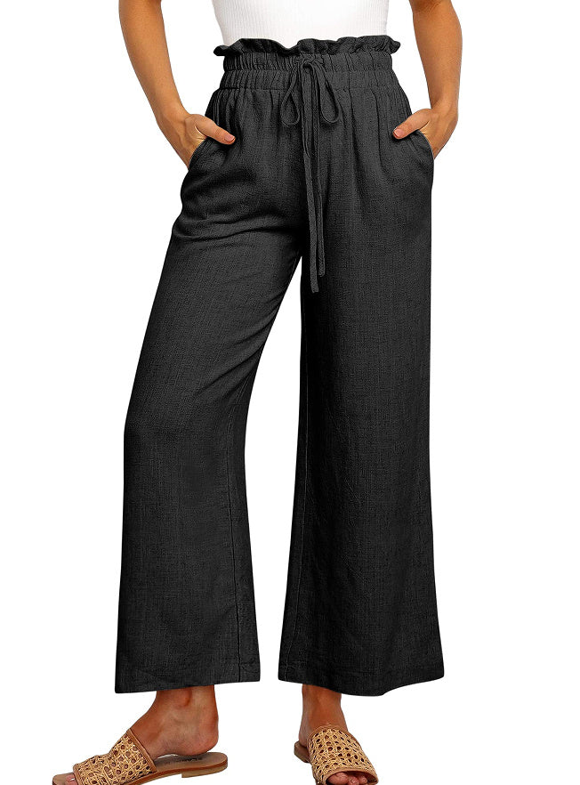 Linen Blend Wide-Leg Pants – Effortless Everyday Comfort