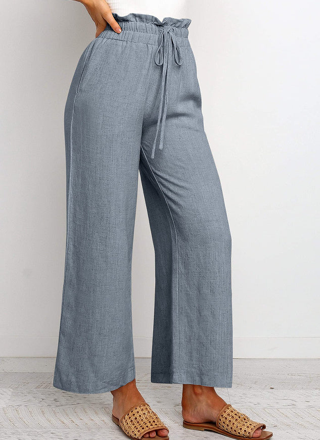Linen Blend Wide-Leg Pants – Effortless Everyday Comfort