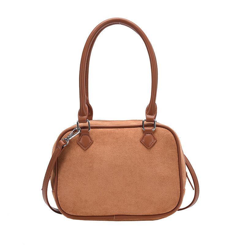Classic Faux Leather Shoulder Bag – Minimal Crossbody Everyday Tote