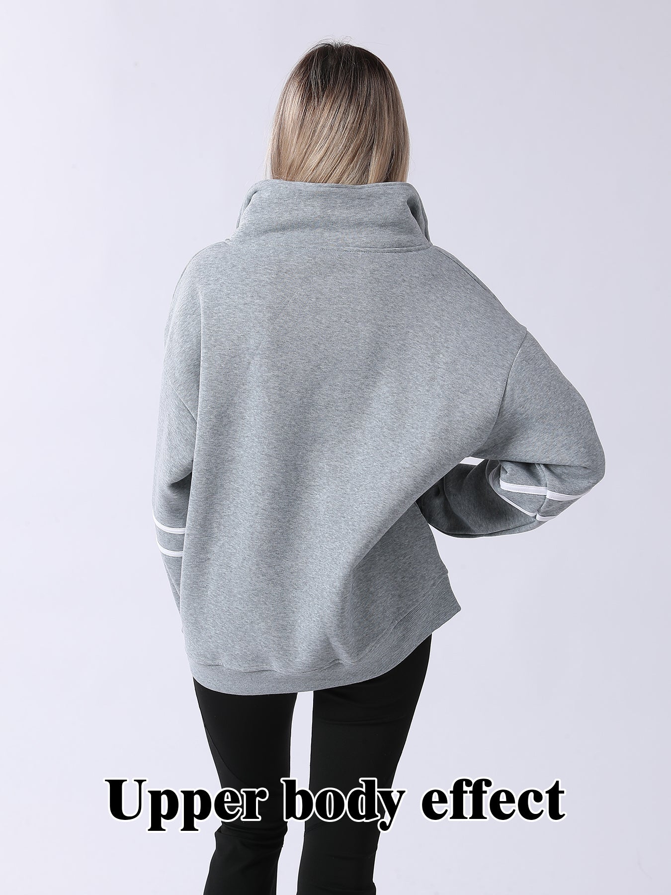Woman Zip-Up Graphic Hoodie – Casual Sporty Streetwear