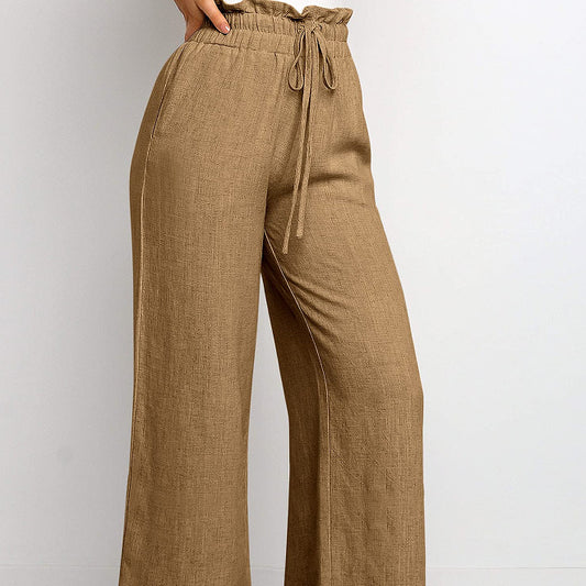 Linen Blend Wide-Leg Pants – Effortless Everyday Comfort
