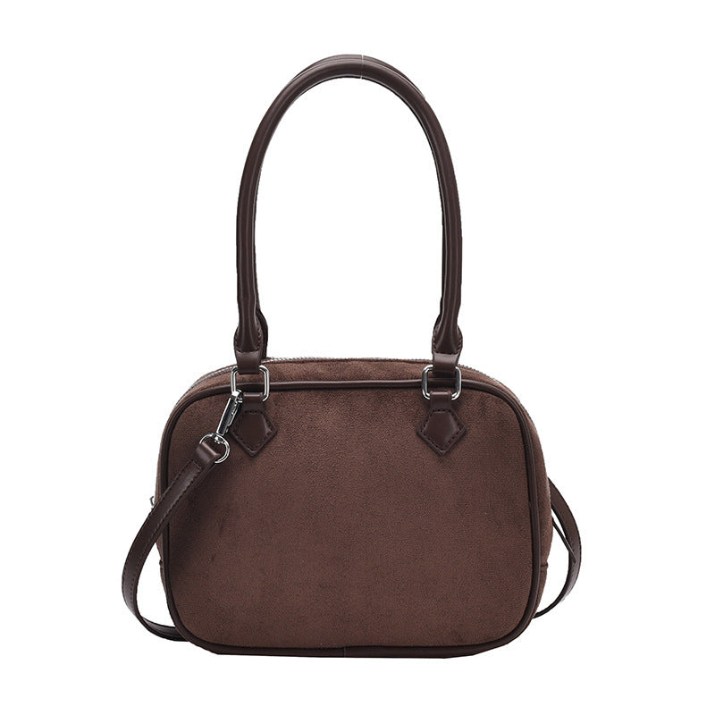 Classic Faux Leather Shoulder Bag – Minimal Crossbody Everyday Tote