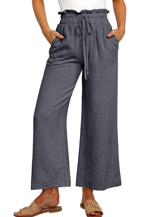 Linen Blend Wide-Leg Pants – Effortless Everyday Comfort