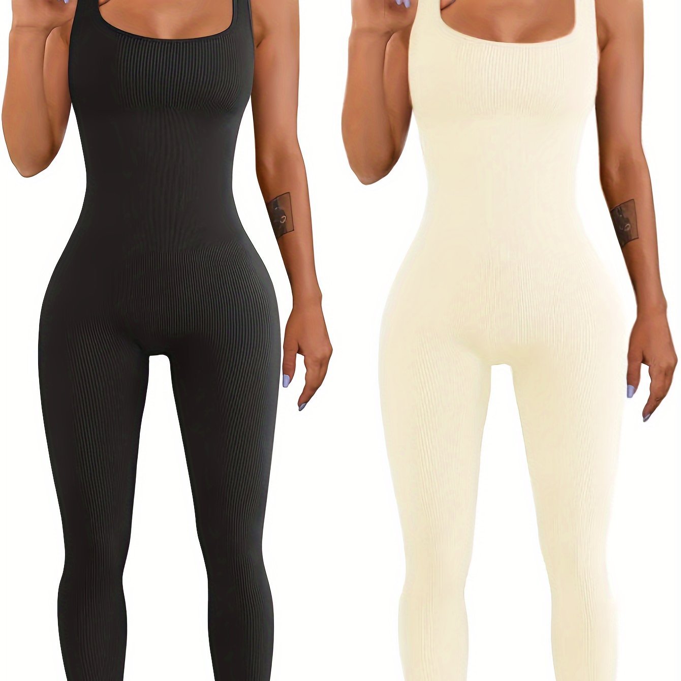 Seamless Full-Body Fitness Suit